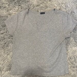 Brandy Melville Gray Crop Top
